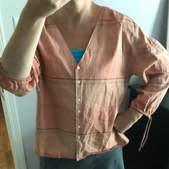 Madewell Plaid Button Down Top - Picture 4 of 8